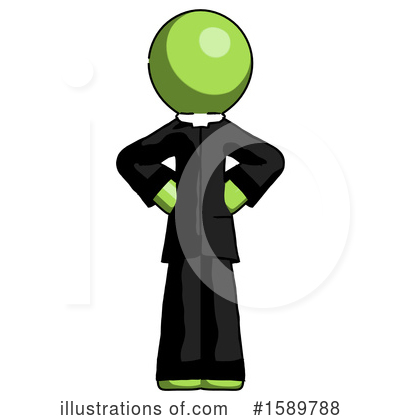 Royalty-Free (RF) Green Design Mascot Clipart Illustration by Leo Blanchette - Stock Sample #1589788