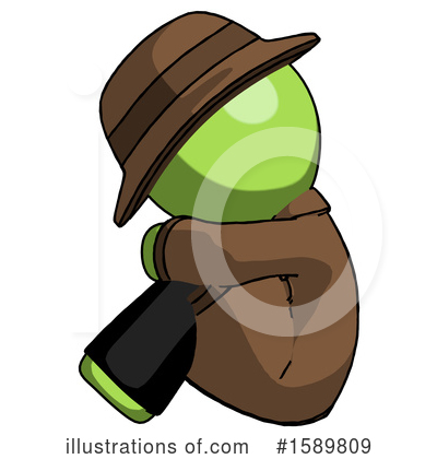 Royalty-Free (RF) Green Design Mascot Clipart Illustration by Leo Blanchette - Stock Sample #1589809