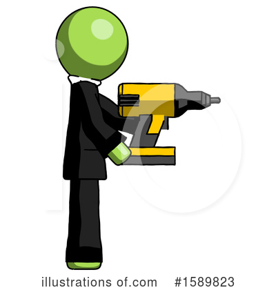 Royalty-Free (RF) Green Design Mascot Clipart Illustration by Leo Blanchette - Stock Sample #1589823