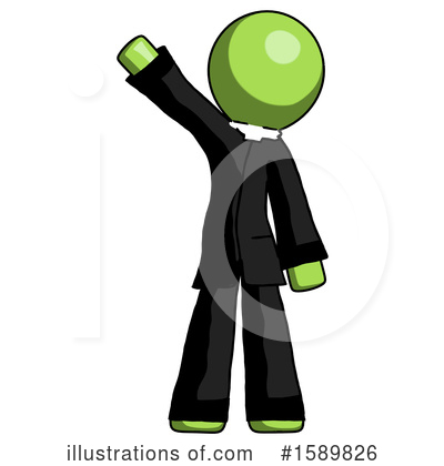 Royalty-Free (RF) Green Design Mascot Clipart Illustration by Leo Blanchette - Stock Sample #1589826