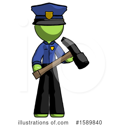 Royalty-Free (RF) Green Design Mascot Clipart Illustration by Leo Blanchette - Stock Sample #1589840
