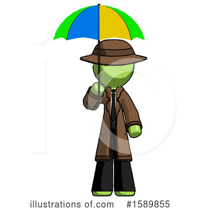 Royalty-Free (RF) Green Design Mascot Clipart Illustration by Leo Blanchette - Stock Sample #1589855
