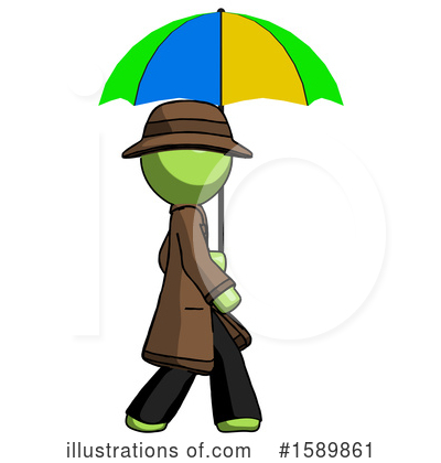 Royalty-Free (RF) Green Design Mascot Clipart Illustration by Leo Blanchette - Stock Sample #1589861