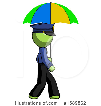 Royalty-Free (RF) Green Design Mascot Clipart Illustration by Leo Blanchette - Stock Sample #1589862