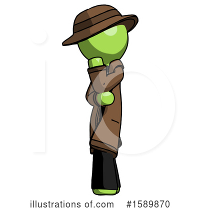 Royalty-Free (RF) Green Design Mascot Clipart Illustration by Leo Blanchette - Stock Sample #1589870