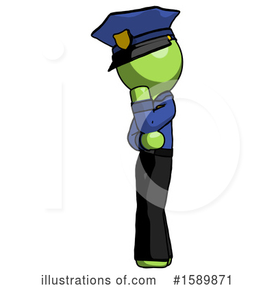 Royalty-Free (RF) Green Design Mascot Clipart Illustration by Leo Blanchette - Stock Sample #1589871