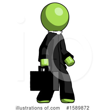 Royalty-Free (RF) Green Design Mascot Clipart Illustration by Leo Blanchette - Stock Sample #1589872