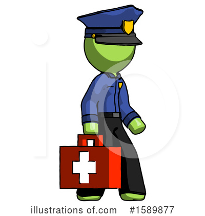 Royalty-Free (RF) Green Design Mascot Clipart Illustration by Leo Blanchette - Stock Sample #1589877