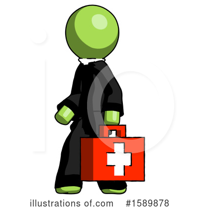 Royalty-Free (RF) Green Design Mascot Clipart Illustration by Leo Blanchette - Stock Sample #1589878