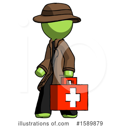 Royalty-Free (RF) Green Design Mascot Clipart Illustration by Leo Blanchette - Stock Sample #1589879