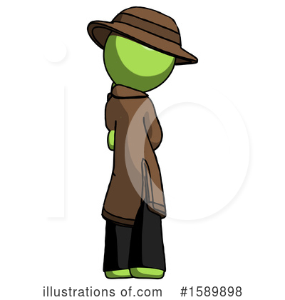 Royalty-Free (RF) Green Design Mascot Clipart Illustration by Leo Blanchette - Stock Sample #1589898