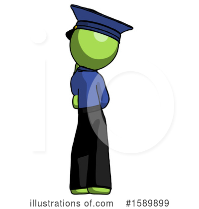 Royalty-Free (RF) Green Design Mascot Clipart Illustration by Leo Blanchette - Stock Sample #1589899
