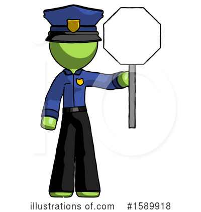 Royalty-Free (RF) Green Design Mascot Clipart Illustration by Leo Blanchette - Stock Sample #1589918