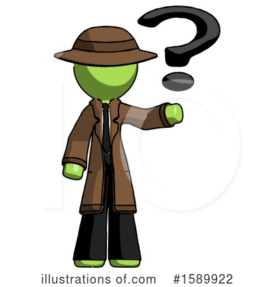 Royalty-Free (RF) Green Design Mascot Clipart Illustration by Leo Blanchette - Stock Sample #1589922