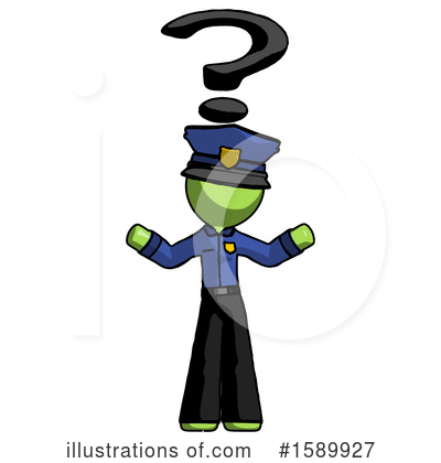 Royalty-Free (RF) Green Design Mascot Clipart Illustration by Leo Blanchette - Stock Sample #1589927
