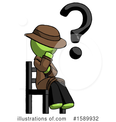Royalty-Free (RF) Green Design Mascot Clipart Illustration by Leo Blanchette - Stock Sample #1589932