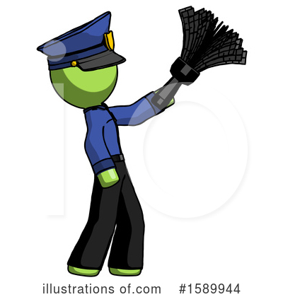 Royalty-Free (RF) Green Design Mascot Clipart Illustration by Leo Blanchette - Stock Sample #1589944