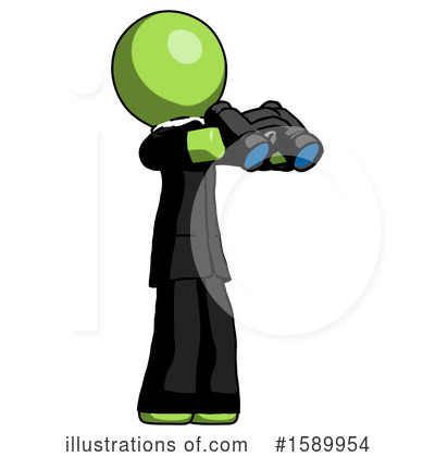 Royalty-Free (RF) Green Design Mascot Clipart Illustration by Leo Blanchette - Stock Sample #1589954