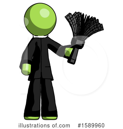 Royalty-Free (RF) Green Design Mascot Clipart Illustration by Leo Blanchette - Stock Sample #1589960
