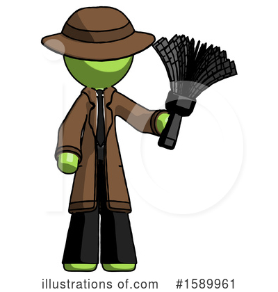 Royalty-Free (RF) Green Design Mascot Clipart Illustration by Leo Blanchette - Stock Sample #1589961