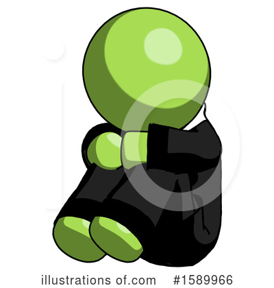 Royalty-Free (RF) Green Design Mascot Clipart Illustration by Leo Blanchette - Stock Sample #1589966