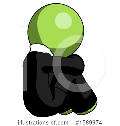 Royalty-Free (RF) Green Design Mascot Clipart Illustration by Leo Blanchette - Stock Sample #1589974