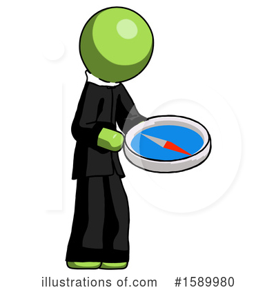 Royalty-Free (RF) Green Design Mascot Clipart Illustration by Leo Blanchette - Stock Sample #1589980