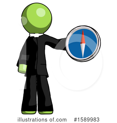 Royalty-Free (RF) Green Design Mascot Clipart Illustration by Leo Blanchette - Stock Sample #1589983