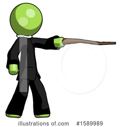 Royalty-Free (RF) Green Design Mascot Clipart Illustration by Leo Blanchette - Stock Sample #1589989