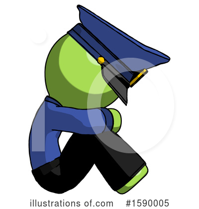Royalty-Free (RF) Green Design Mascot Clipart Illustration by Leo Blanchette - Stock Sample #1590005