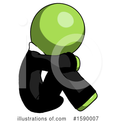 Royalty-Free (RF) Green Design Mascot Clipart Illustration by Leo Blanchette - Stock Sample #1590007