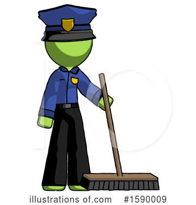 Royalty-Free (RF) Green Design Mascot Clipart Illustration by Leo Blanchette - Stock Sample #1590009