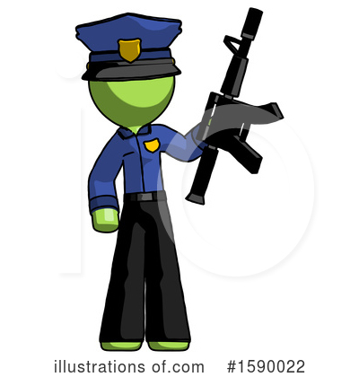 Royalty-Free (RF) Green Design Mascot Clipart Illustration by Leo Blanchette - Stock Sample #1590022