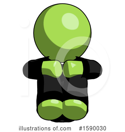 Royalty-Free (RF) Green Design Mascot Clipart Illustration by Leo Blanchette - Stock Sample #1590030
