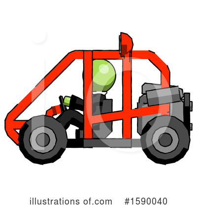 Royalty-Free (RF) Green Design Mascot Clipart Illustration by Leo Blanchette - Stock Sample #1590040