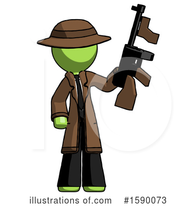 Royalty-Free (RF) Green Design Mascot Clipart Illustration by Leo Blanchette - Stock Sample #1590073
