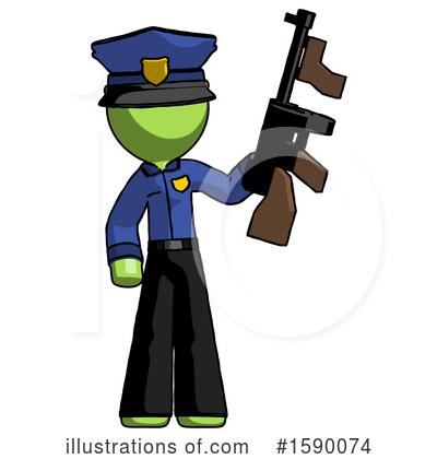 Royalty-Free (RF) Green Design Mascot Clipart Illustration by Leo Blanchette - Stock Sample #1590074