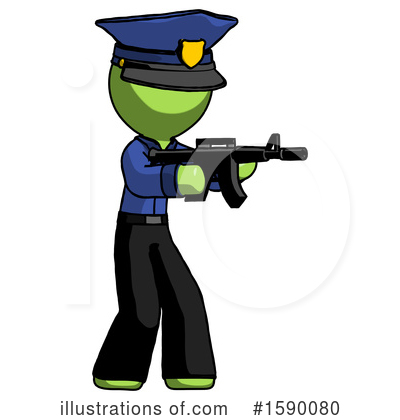 Royalty-Free (RF) Green Design Mascot Clipart Illustration by Leo Blanchette - Stock Sample #1590080