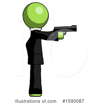 Royalty-Free (RF) Green Design Mascot Clipart Illustration by Leo Blanchette - Stock Sample #1590087