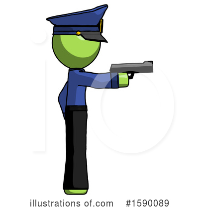 Royalty-Free (RF) Green Design Mascot Clipart Illustration by Leo Blanchette - Stock Sample #1590089