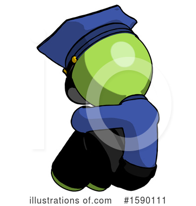 Royalty-Free (RF) Green Design Mascot Clipart Illustration by Leo Blanchette - Stock Sample #1590111
