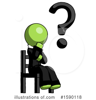 Royalty-Free (RF) Green Design Mascot Clipart Illustration by Leo Blanchette - Stock Sample #1590118