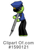 Green Design Mascot Clipart #1590121 by Leo Blanchette