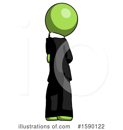Royalty-Free (RF) Green Design Mascot Clipart Illustration by Leo Blanchette - Stock Sample #1590122