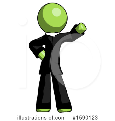 Royalty-Free (RF) Green Design Mascot Clipart Illustration by Leo Blanchette - Stock Sample #1590123