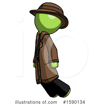 Royalty-Free (RF) Green Design Mascot Clipart Illustration by Leo Blanchette - Stock Sample #1590134