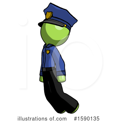 Royalty-Free (RF) Green Design Mascot Clipart Illustration by Leo Blanchette - Stock Sample #1590135