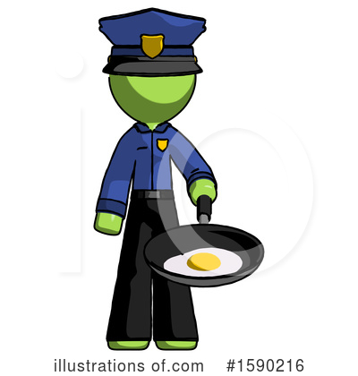Royalty-Free (RF) Green Design Mascot Clipart Illustration by Leo Blanchette - Stock Sample #1590216