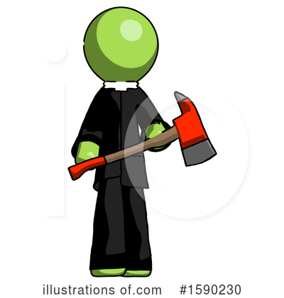 Royalty-Free (RF) Green Design Mascot Clipart Illustration by Leo Blanchette - Stock Sample #1590230