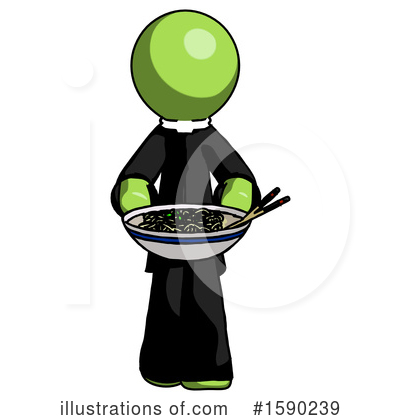 Royalty-Free (RF) Green Design Mascot Clipart Illustration by Leo Blanchette - Stock Sample #1590239